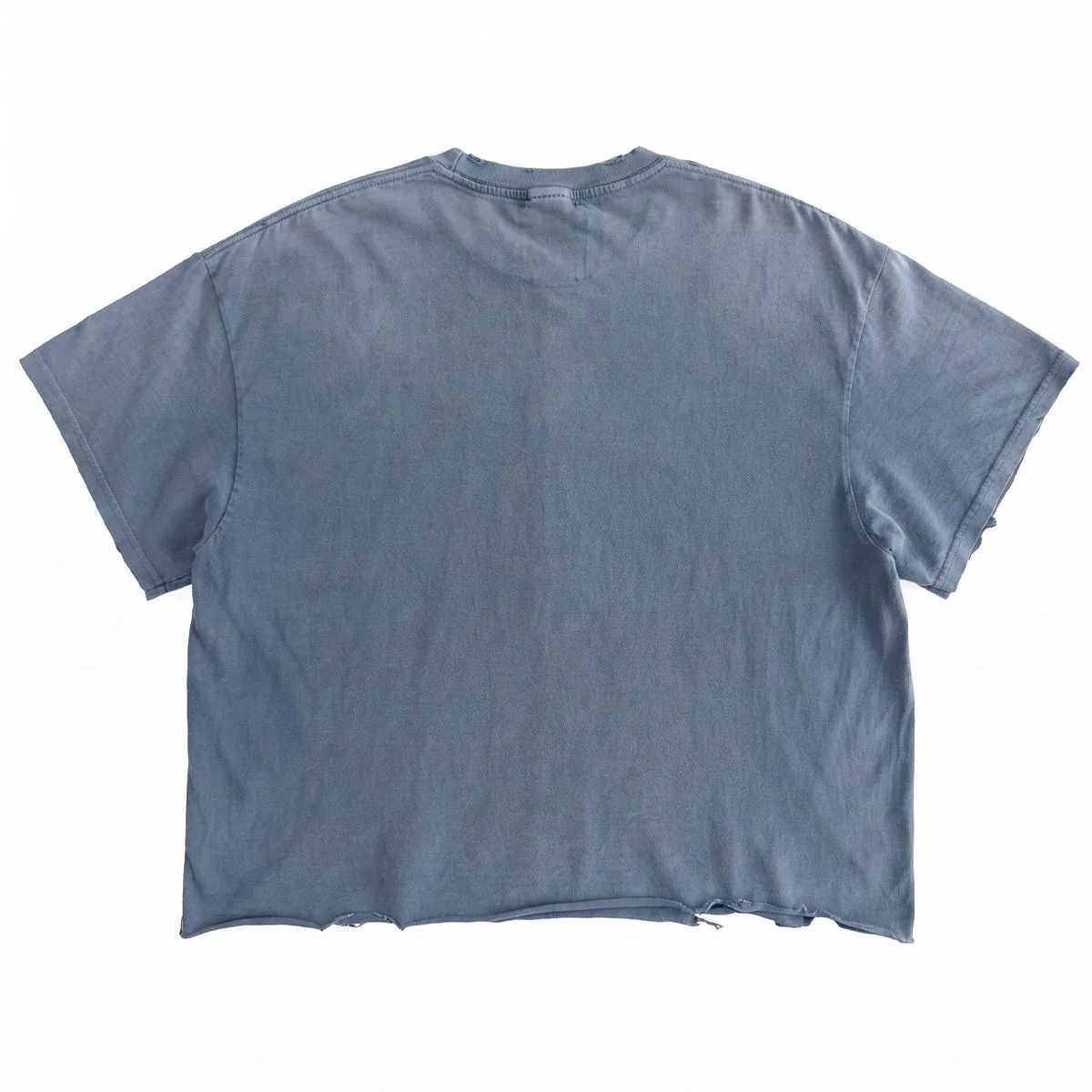 Back view of 300 gsm sunfaded rhinestone t-shirt